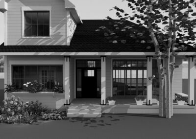 Gray Scale Front Elevation