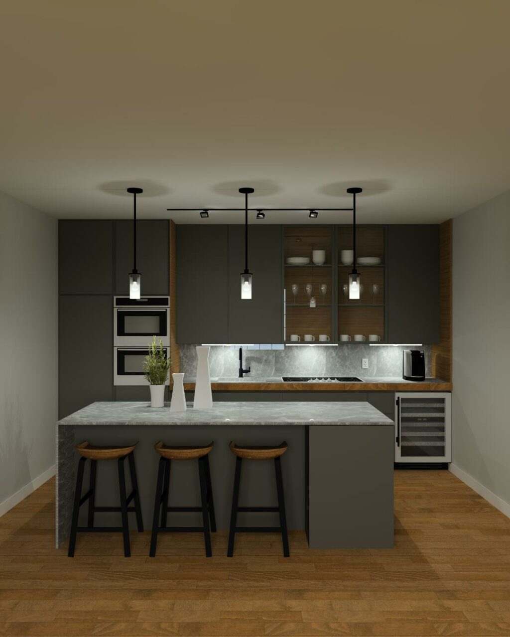 March Rendering Of The Month Kitchen Envisioneer   Kitchen Grey Render 1024x1280 